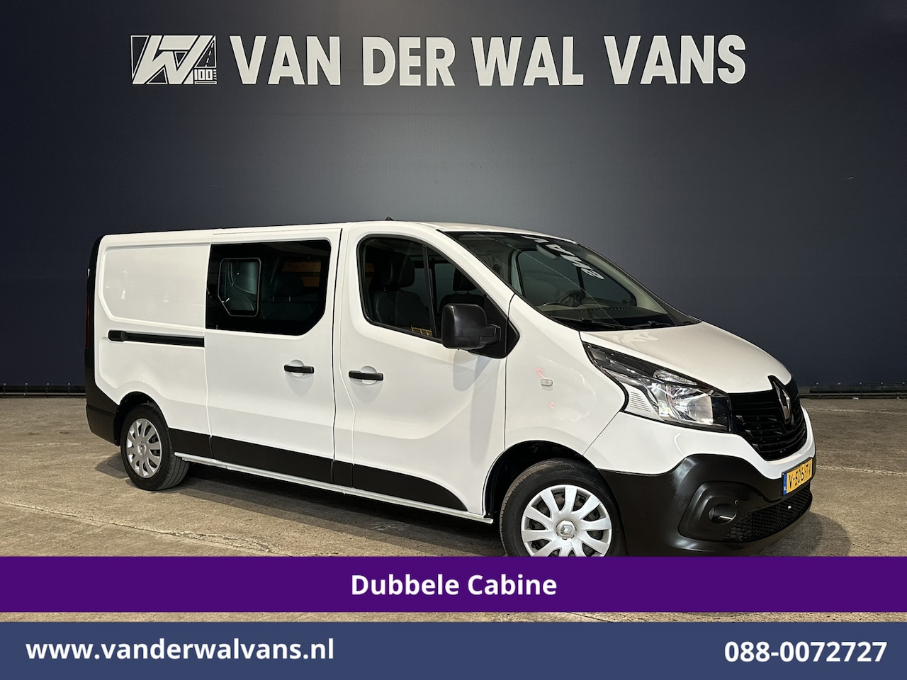 Renault Trafic - 1.6 dCi 126pk L2H1 Dubbele Cabine Euro6 Airco | 5-Zits | Camera | Navigatie | Trekhaak | C - AutoWereld.nl