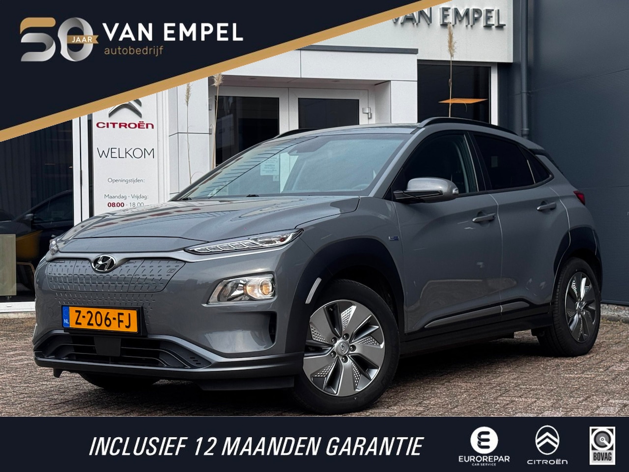 Hyundai Kona Electric - EV Comfort Smart 39 kWh | 100% SOH | Trekhaak | Camera | Stoel + Stuurverwarming | Navigat - AutoWereld.nl