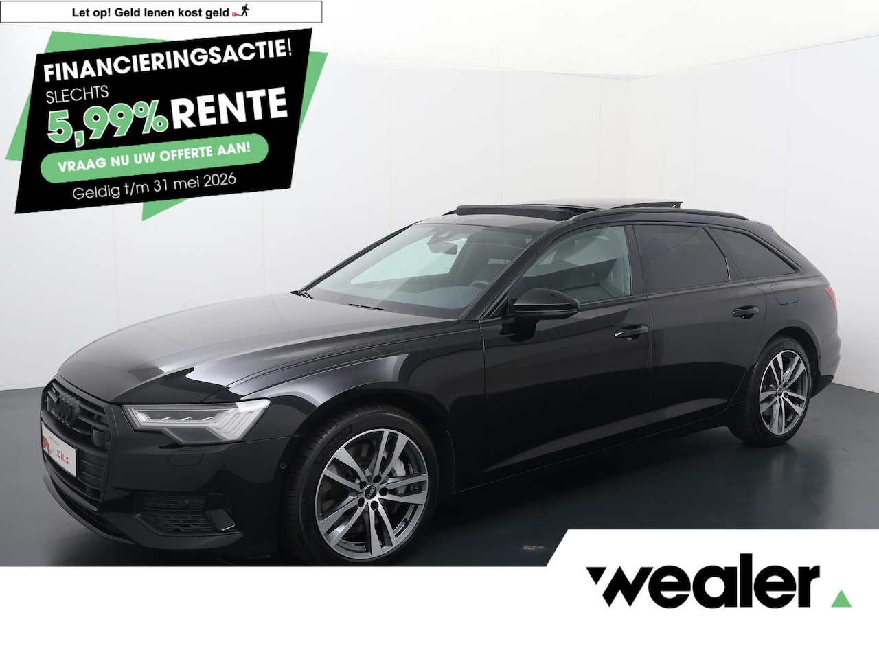 Audi A6 Avant - 50 TFSI e quattro Q Sport | 299 PK | SoH 100% | Panoramadak | Matrix LED koplampen | Achte - AutoWereld.nl