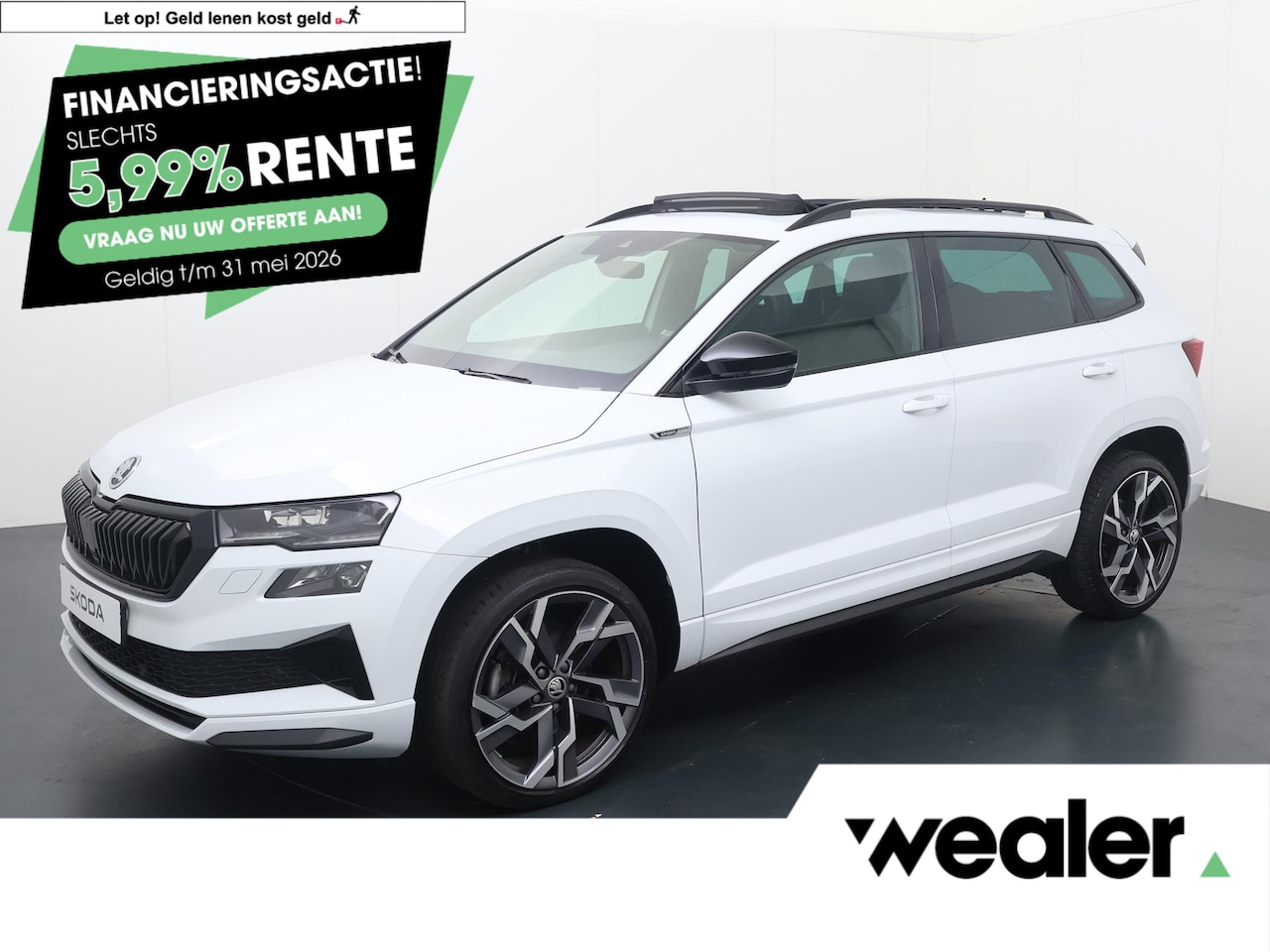 Skoda Karoq - 1.5 TSI ACT Sportline Business | 150 PK | Automaat | Panoramadak | Navigatiesysteem | Verw - AutoWereld.nl