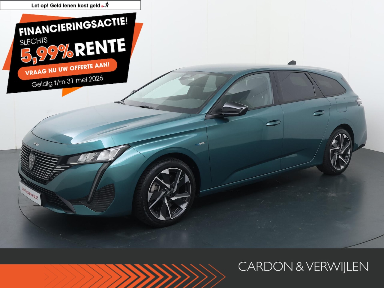 Peugeot 308 SW - 1.6 HYbrid 180 Allure Pack Business | 180 PK | SoH 98% | Adaptive cruise control | Achteru - AutoWereld.nl