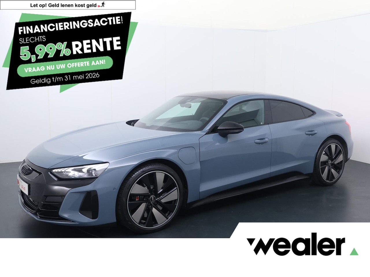 Audi e-tron GT - RS 93 kWh | 598 PK | Panoramadak | Top view 360° camera | 21" LM velgen | Luchtvering | Vo - AutoWereld.nl