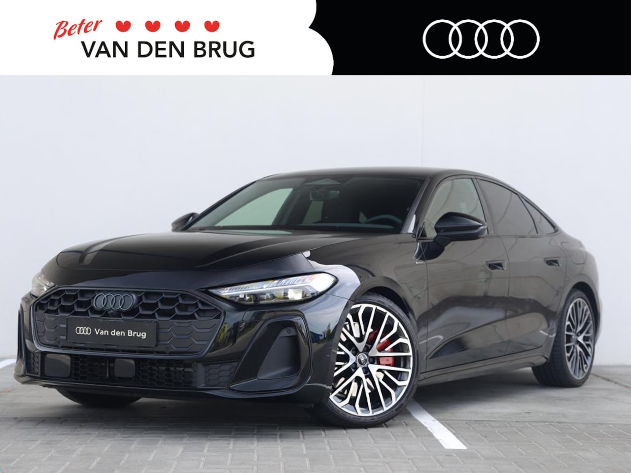 Audi A5 Limousine - 2.0 e-hybrid quattro S edition | Sportstoelen met leder | Rode remzadels |  20" lichtmetal - AutoWereld.nl