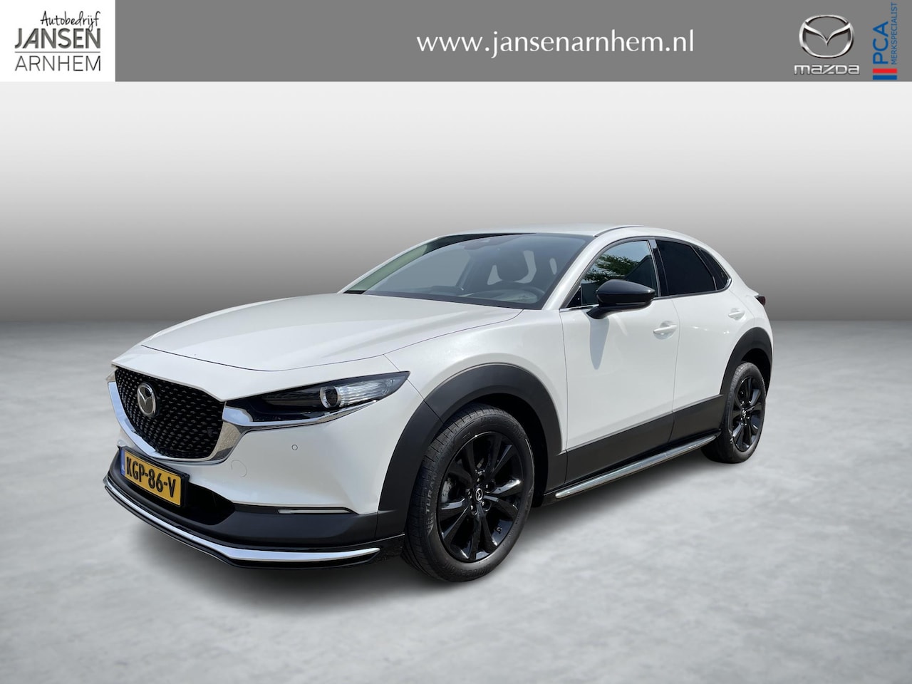 Mazda CX-30 - 2.0 e-SkyActiv-X 180 M Hybrid Homura , Aero Pakket, Adap.Cruise, Camera, Navi, Clima, Appl - AutoWereld.nl
