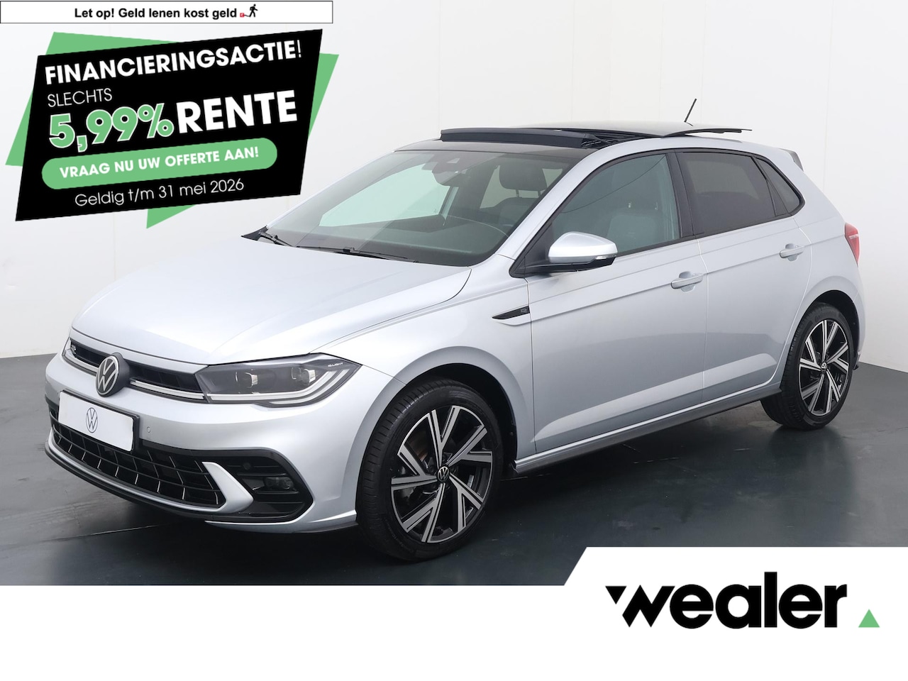Volkswagen Polo - 1.0 TSI R-Line Business | 116 PK | Automaat | Panoramadak | Matrix LED koplamp IQ.Light | - AutoWereld.nl