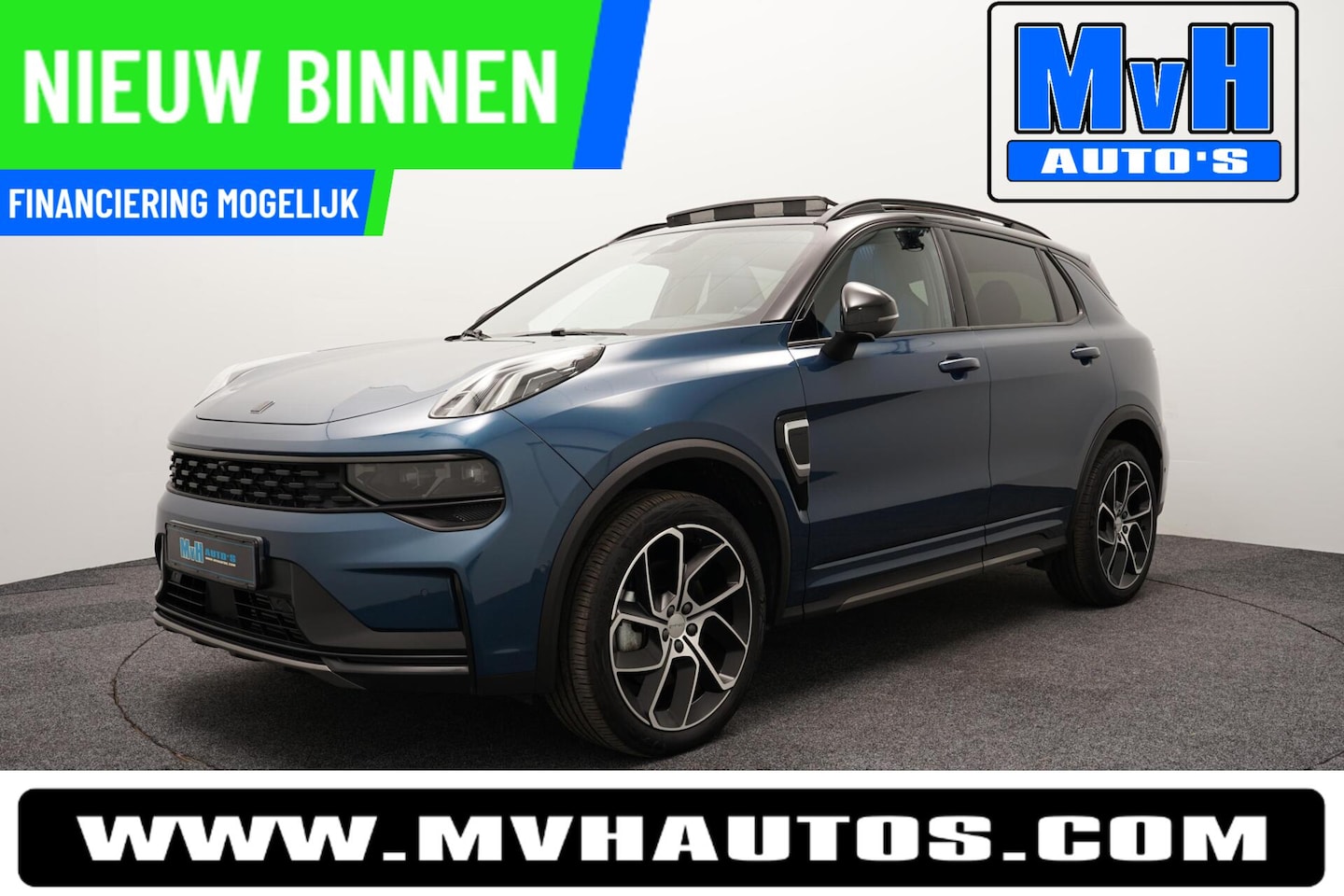 Lynk & Co 01 - 1.5 Hybride|FULL BLACK|LEER|262PK|360°CAM|PANO - AutoWereld.nl