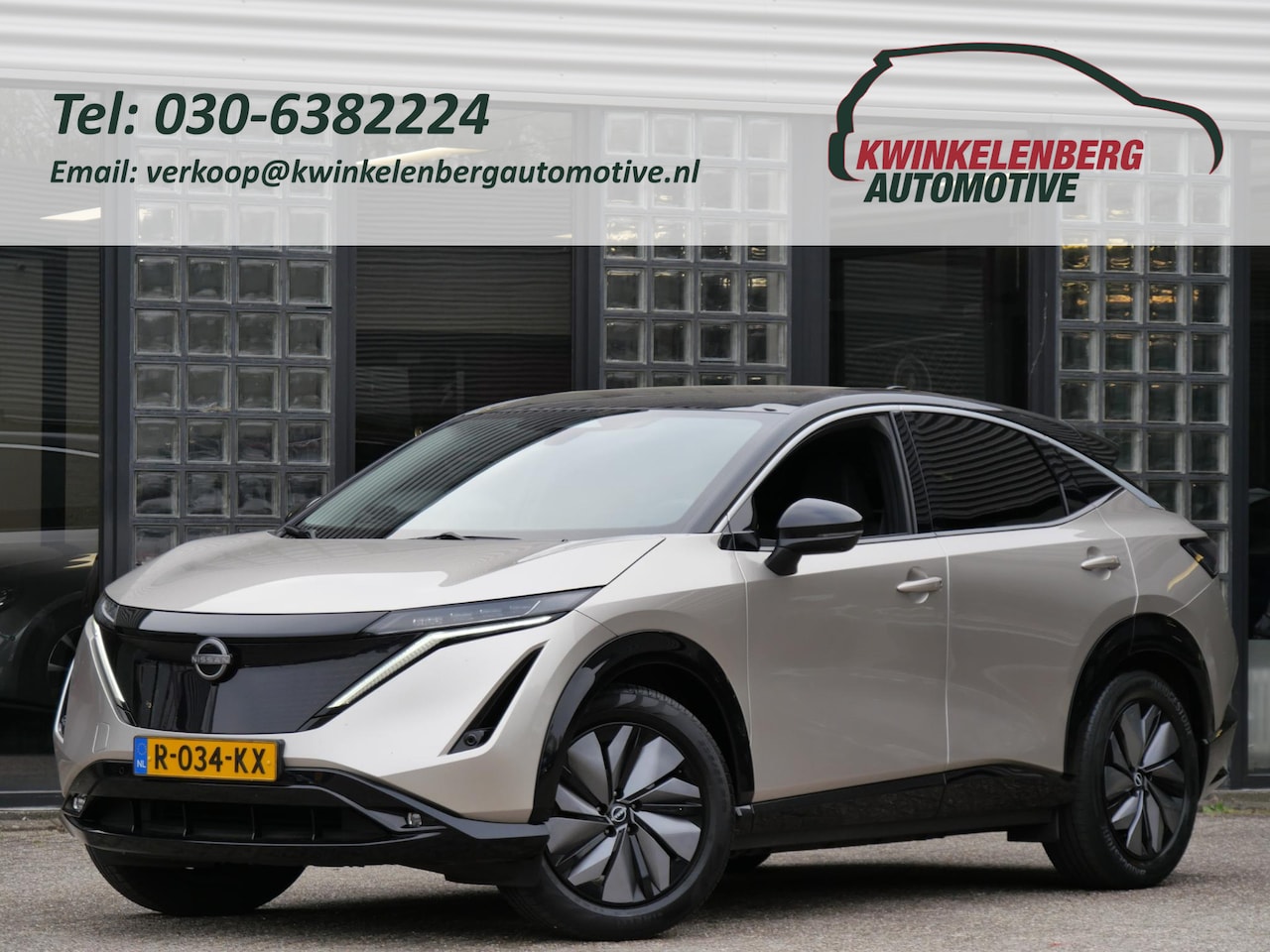 Nissan Ariya - 66kWh ADVANCE/ WARMTEPOMP/ 360° CAMERA/ ELEKT. KLEP/ SOH 99% - AutoWereld.nl