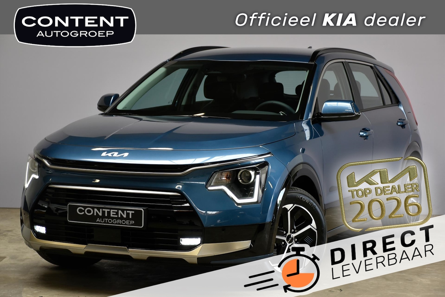 Kia Niro - 1.6 GDi Hybrid 138pk DCT6 DynamicLine NIEUW - DIRECT LEVERBAAR - AutoWereld.nl