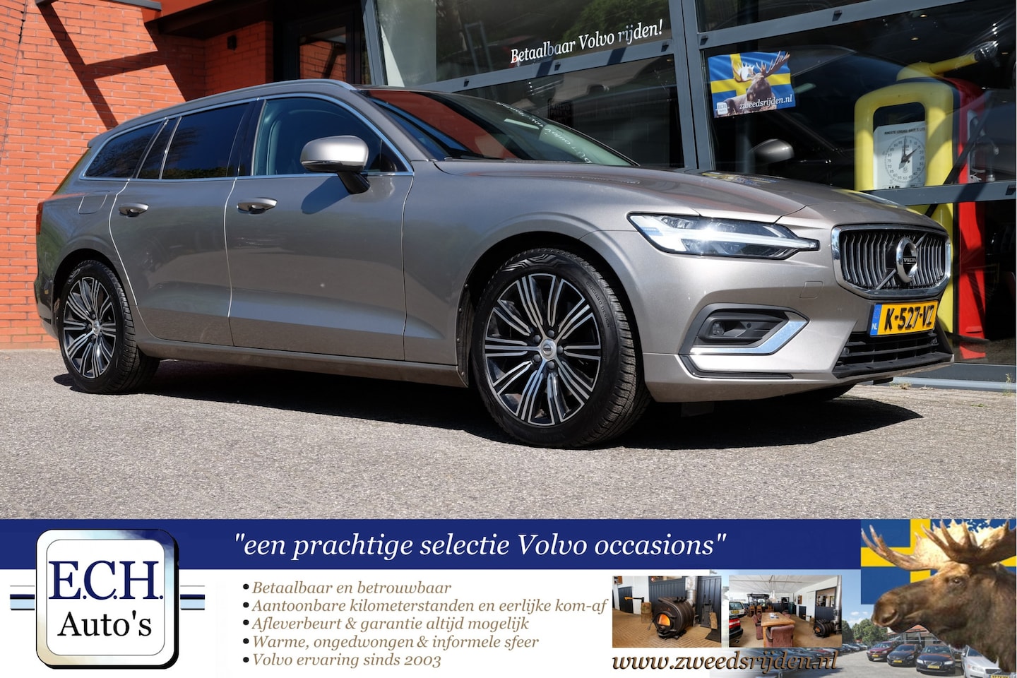 Volvo V60 - 2.0 B3 Inscription 2.0 B3 177 pk Inscription, Leer, Adaptieve CC, Apple CarPlay, Stuurwielverw. - AutoWereld.nl