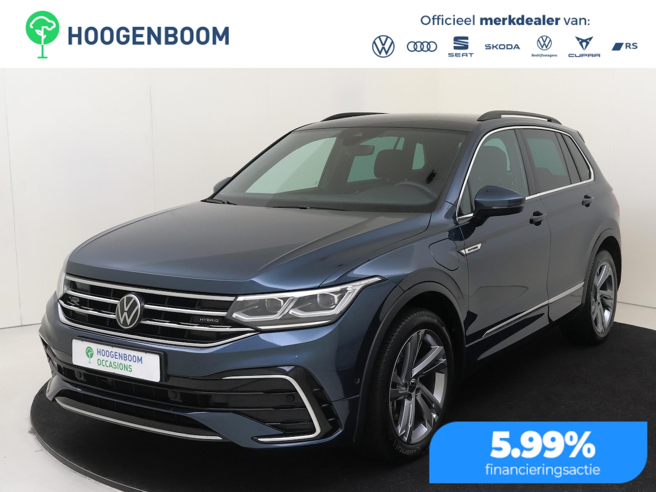 Volkswagen Tiguan - 1.4 TSI eHybrid R-Line Business | SoH 100% | Parkeerassistent | Keyless | Achteruitrijcame - AutoWereld.nl