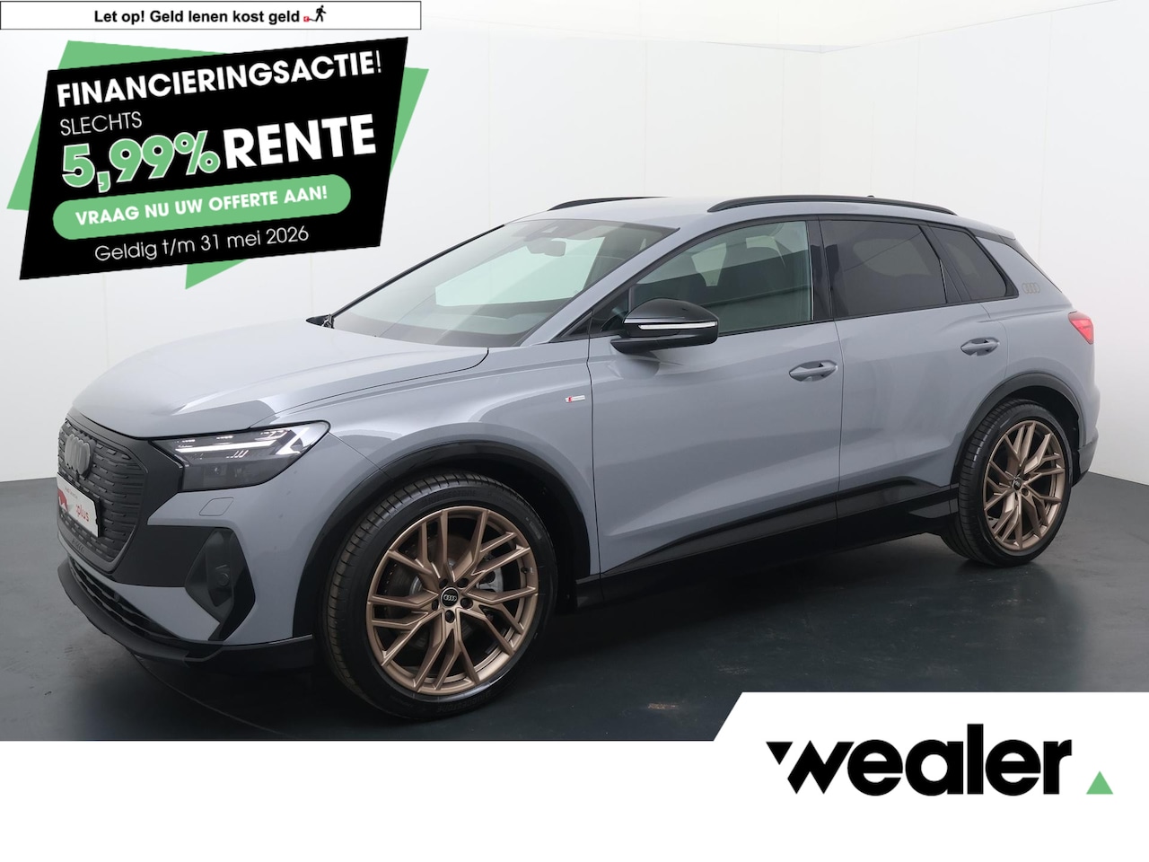 Audi Q4 e-tron - 45 S Edition 82 kWh | 286 PK | SoH 100% | Adaptive cruise control | 21"LM velgen | Keyless - AutoWereld.nl