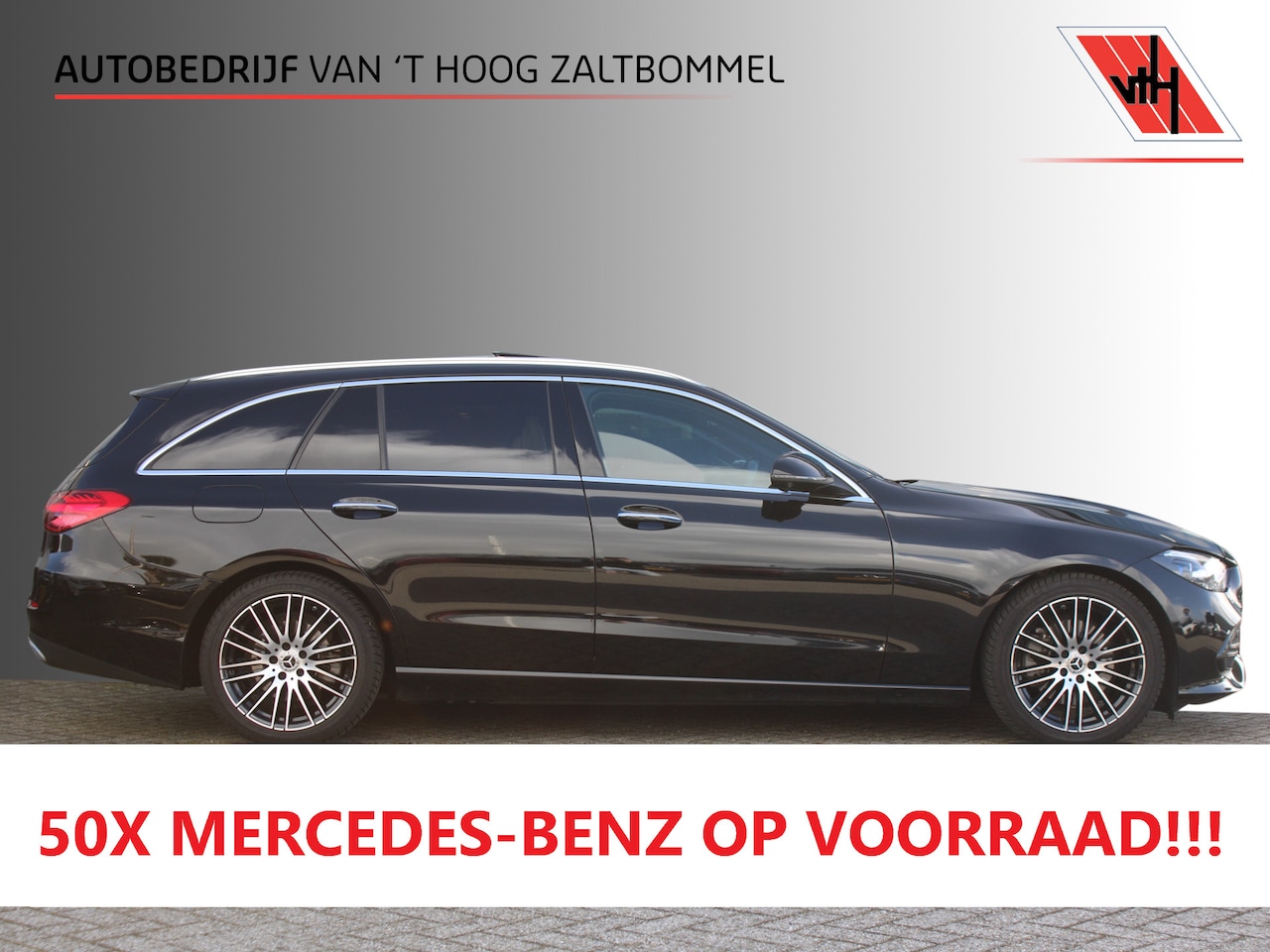 Mercedes-Benz C-klasse Estate - 200 AUT9 Launch Edition Luxury Line PANORAMADAK LEDER MEMORY BURMESTER SFEER 360-CAMERA KE - AutoWereld.nl
