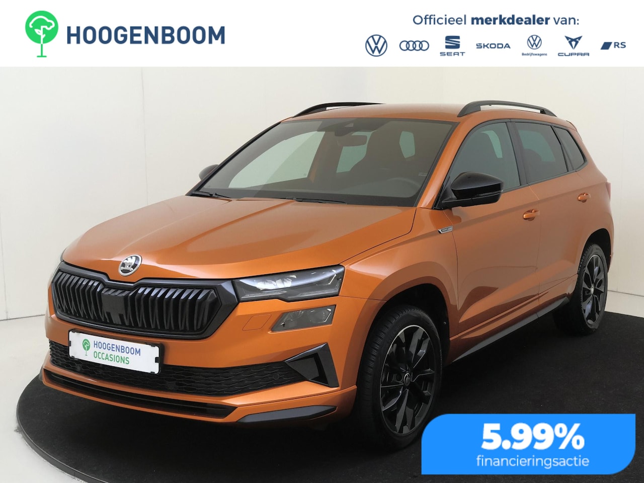 Skoda Karoq - 1.5 TSI ACT Sportline Business | Keyless | Stoelverwarming voor en achter | Achteruitrijca - AutoWereld.nl