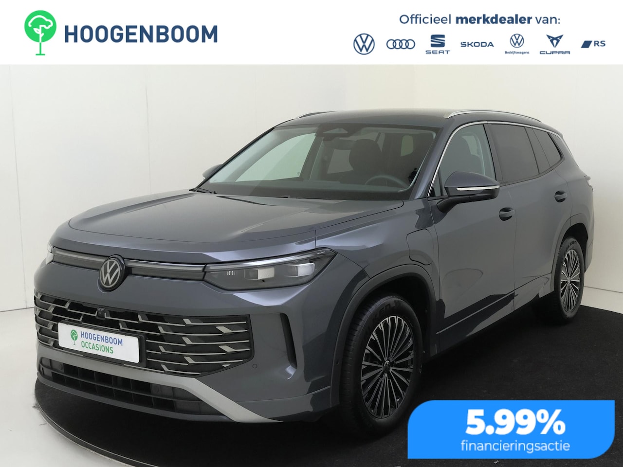 Volkswagen Tayron - 1.5 eHybrid Elegance | SoH 100% | Trekhaak | Parkeerassistent | 360 camera | Dodehoek dete - AutoWereld.nl