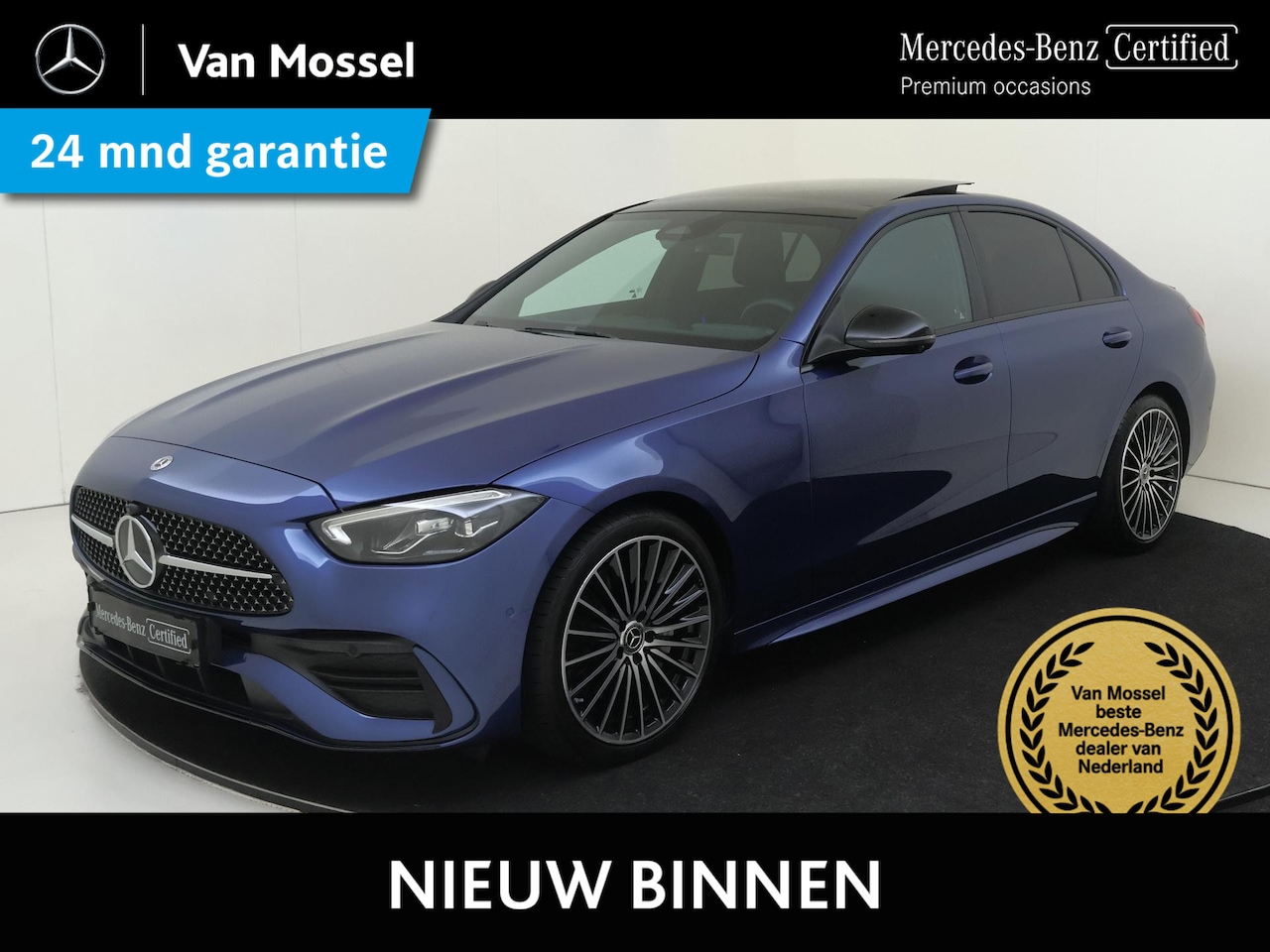 Mercedes-Benz C-klasse - 180 Business Solution AMG / Memory-Stoelen / Panaroma-dak / 360Graden-Camera / Night-Pakke - AutoWereld.nl