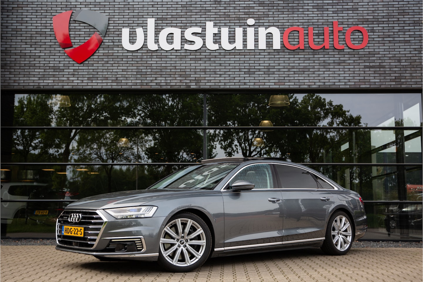 Audi A8 - 60 TFSI e quattro Lang Pro Line Plus 60 TFSI e quattro Lang Pro Line Plus , Panoramadak, Head-up display, 360°camera, - AutoWereld.nl