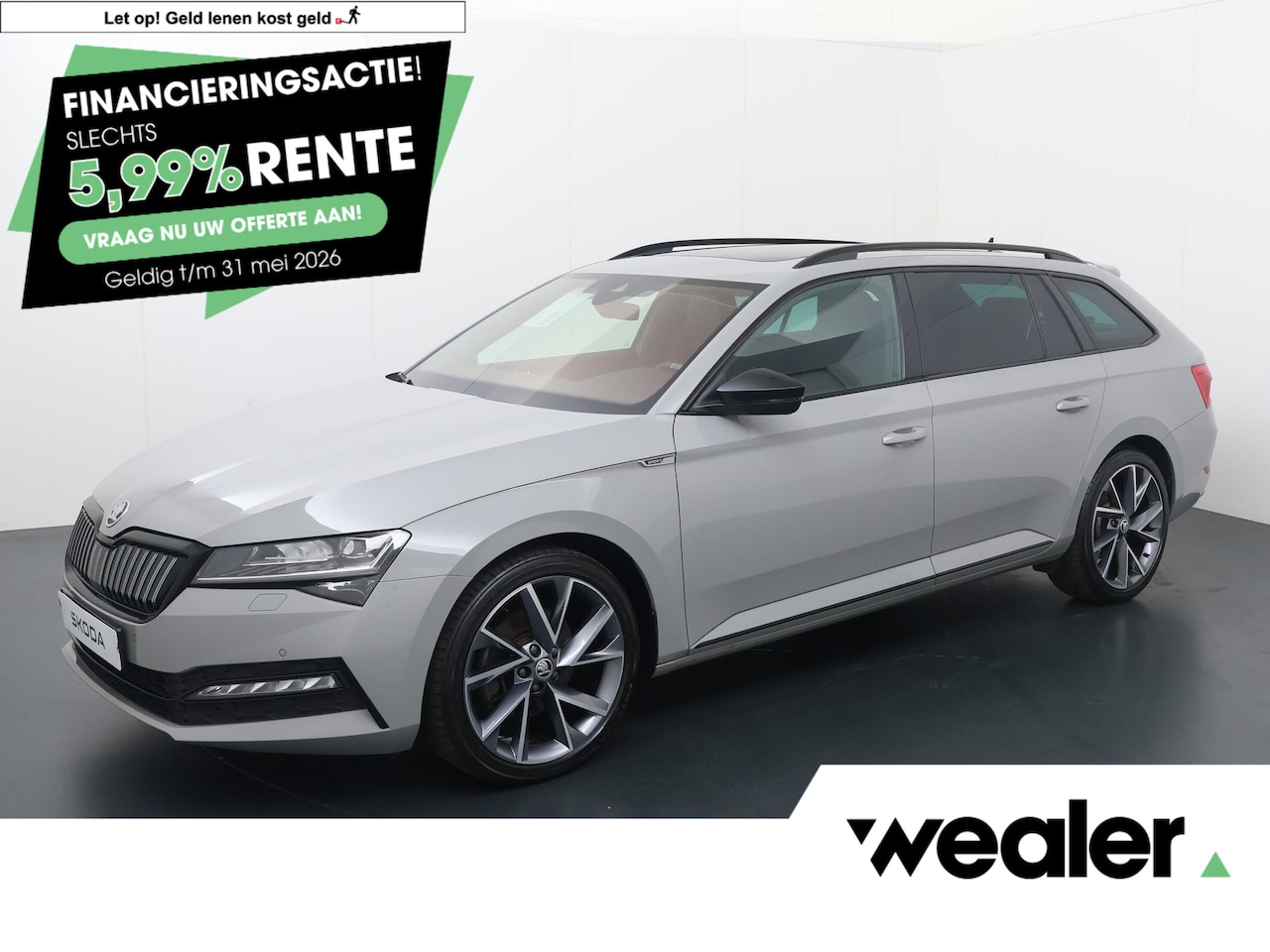 Skoda Superb Combi - 1.4 TSI iV Sportline Business | 218 PK | SoH 97% | SoH Panoramadak | Trekhaak | Virtual Pe - AutoWereld.nl