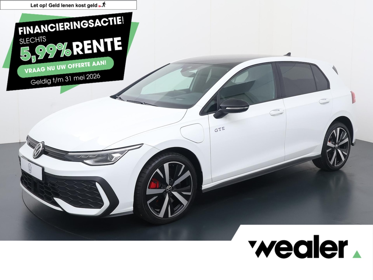 Volkswagen Golf - 1.5 eHybrid GTE | 272 PK | SoH 99% | Adaptive cruise control | Area view 360 graden | Appl - AutoWereld.nl