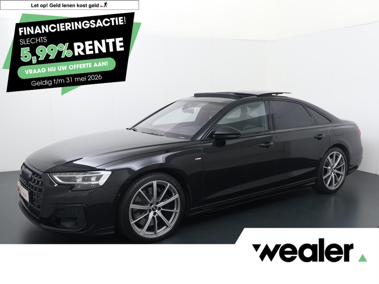 Audi A8 - 60 TFSI e quattro | 462 PK | SoH 89% | Panoramadak | Digitale Matrix LED koplampen | Nacht - AutoWereld.nl