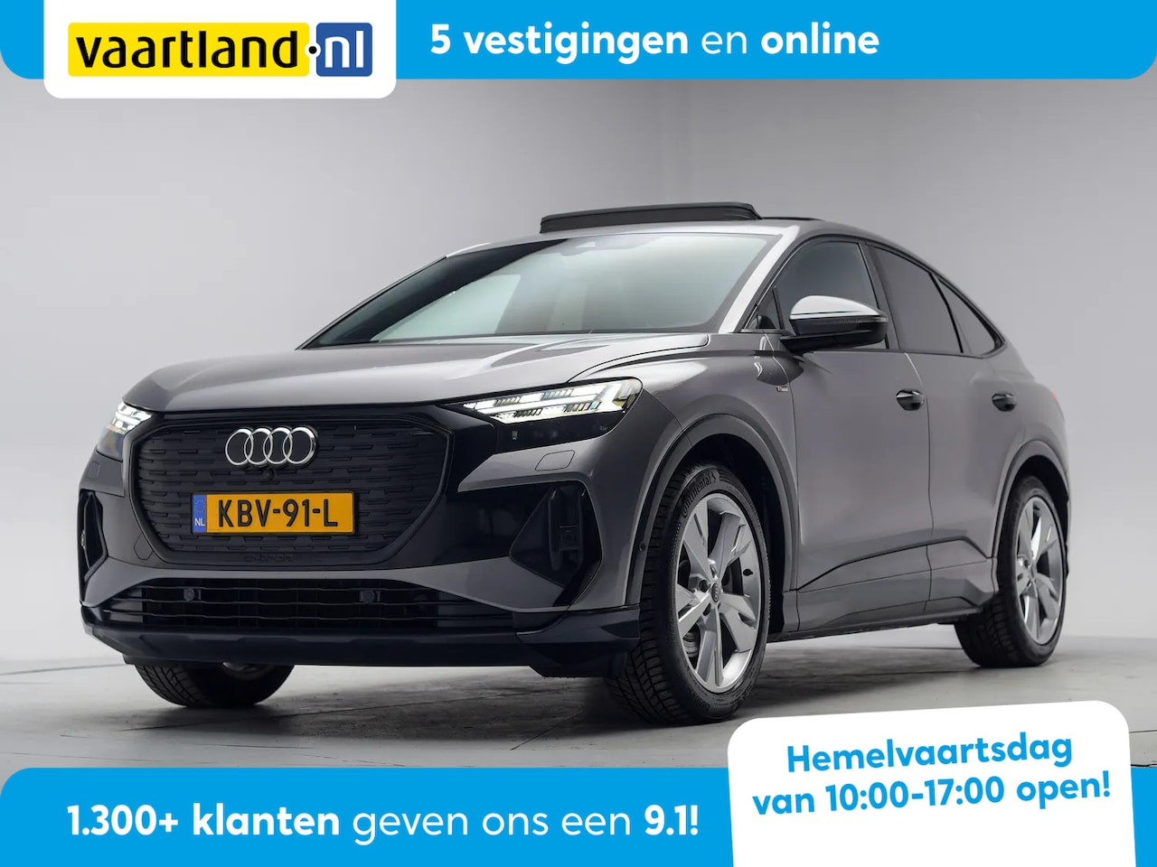 Audi Q4 Sportback e-tron - 40 S Line Launch edition 82 kWh 3-fase [ Panorama Leder Head-up Stoelverwarming ] - AutoWereld.nl