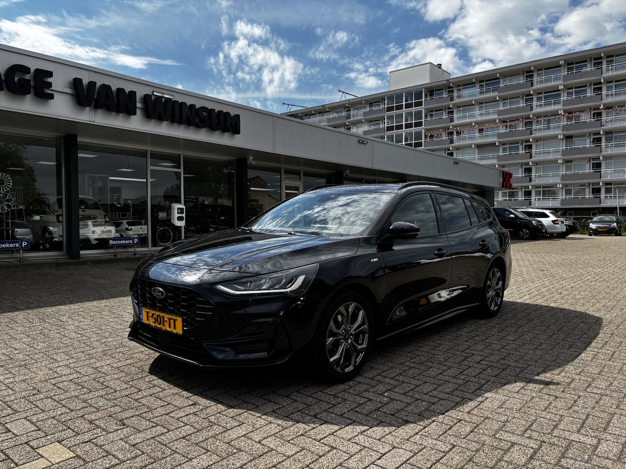 Ford Focus Wagon - 1.0 EcoBoost Hybrid St-Line Trekhaak Pdc Navi Cruise Stoelverwarming Lijndetectie Applecar - AutoWereld.nl