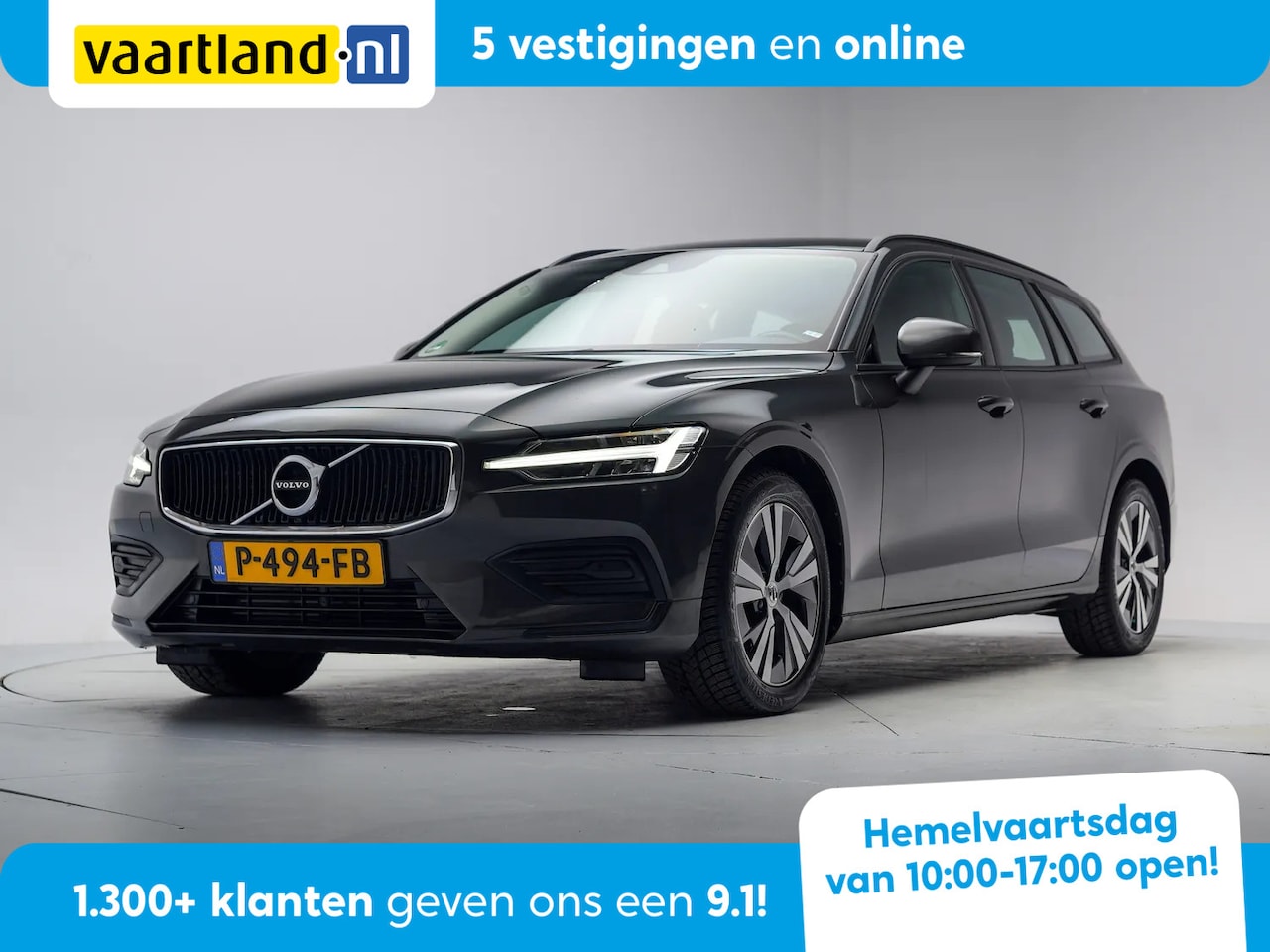 Volvo V60 - 2.0 B3 Momentum Advantage Aut. [ Trekhaak Leder Stoel / stuurverwarming Clima Navi Apple/A - AutoWereld.nl