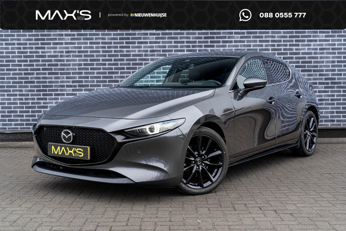 Mazda 3 - 2.0 e-SkyActiv-X M Hybrid 180 Luxury | 360 Graden Camera | Lederen Bekleding | Keyless Ent - AutoWereld.nl