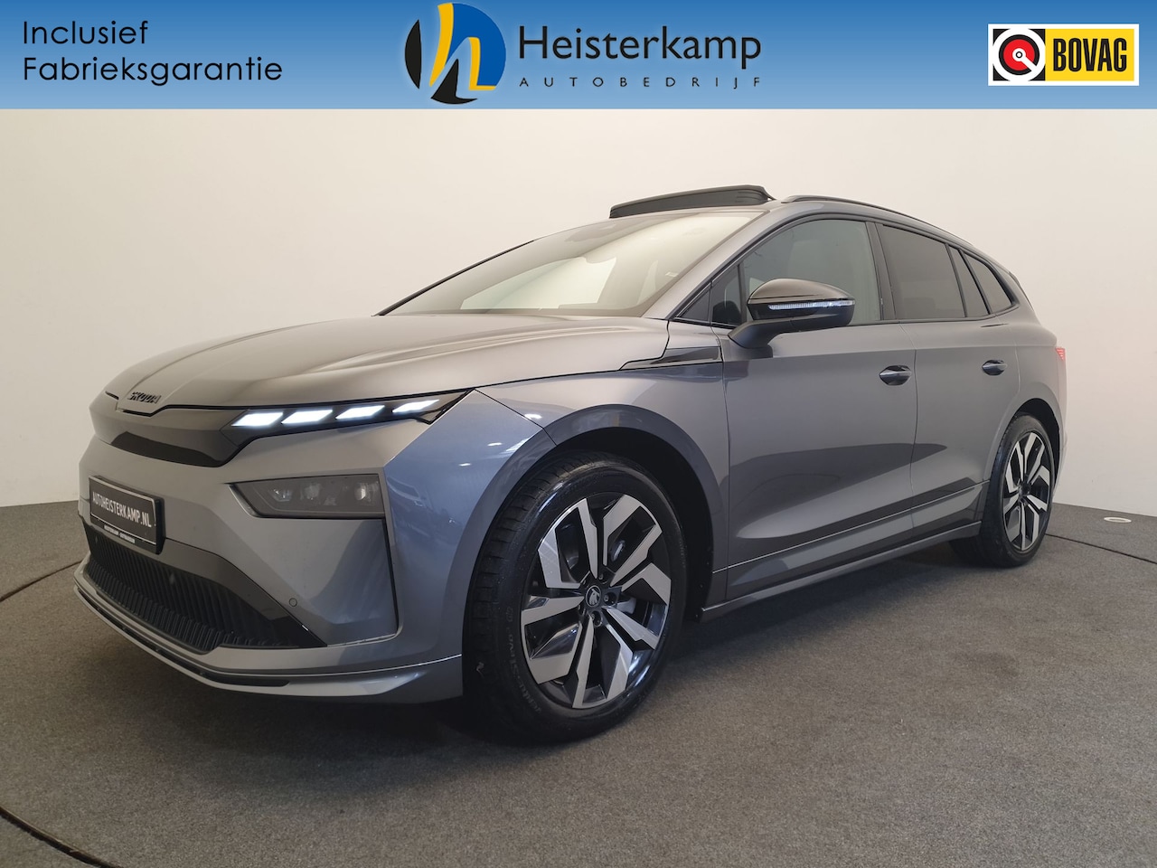 Skoda Enyaq iV - 85 Sportline 82 kWh 286pk Wegklapbare trekhaak, Panoramadak, Warmtepomp - AutoWereld.nl