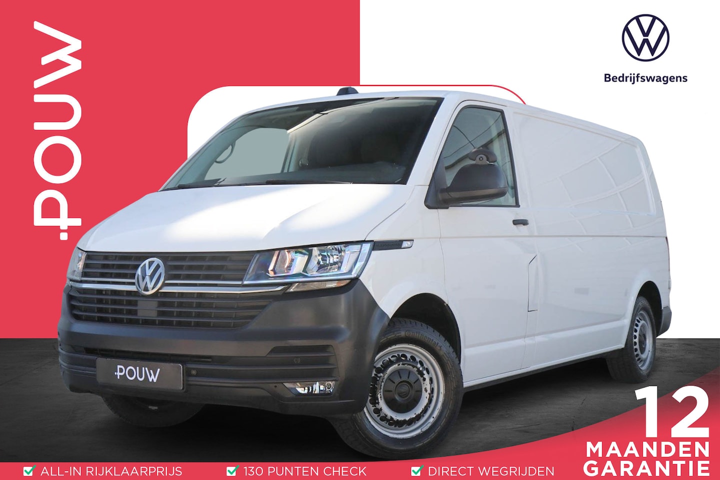 Volkswagen Transporter - 2.0 TDI 150pk DSG L2H1 28 | Navigatie | App Connect | Cruise Control | Airco | Volledige L - AutoWereld.nl