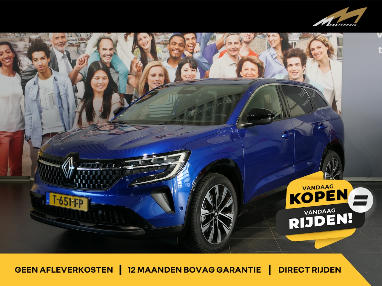 Renault Austral - 1.2 E-Tech full hybrid 200 techno - Occasion Lease vanaf €689 p/m - Dealer onderhouden! - - AutoWereld.nl
