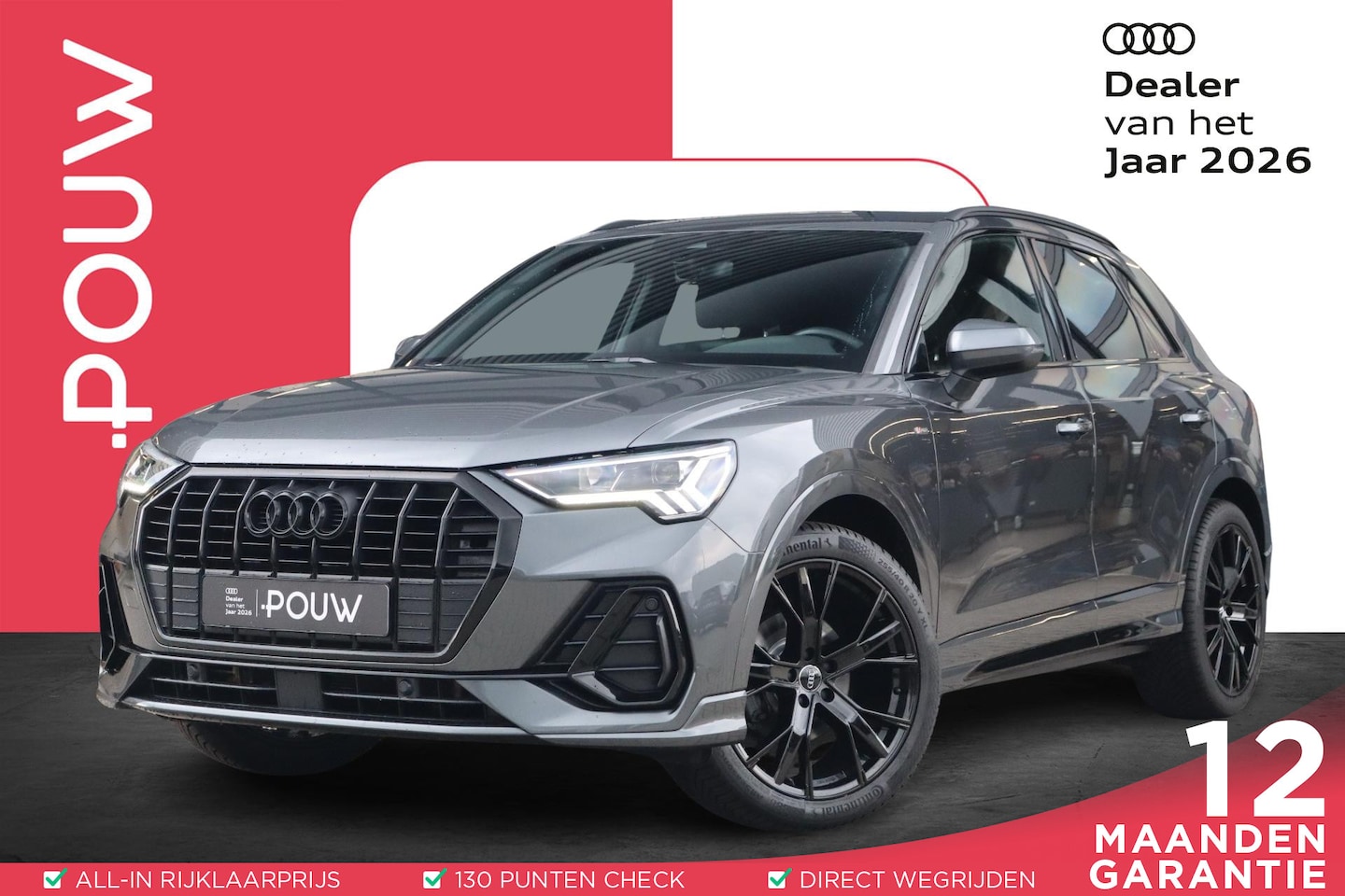 Audi Q3 - 35 TFSI 150pk S-tronic S Edition | Trekhaak | 20" Velgen | Elektr. Achterklep | All Season - AutoWereld.nl