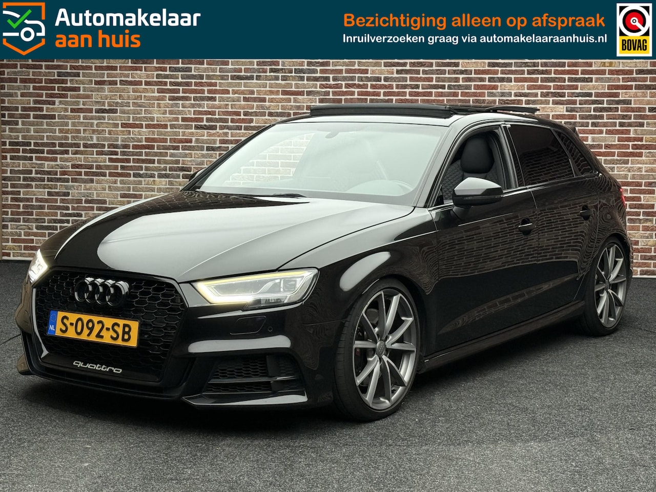 Audi A3 Sportback - 2.0 TFSI S3 quattro Pro Line Plus ABT Panorama Virtual Leer - AutoWereld.nl