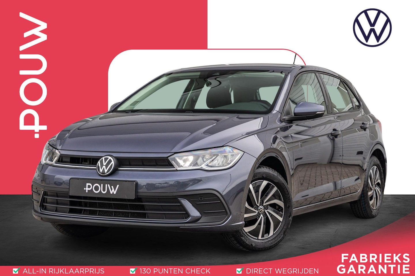Volkswagen Polo - 1.0 TSI 95pk Life | App Connect | Parkeersensoren | LED Verlichting | Adaptieve Cruise - AutoWereld.nl