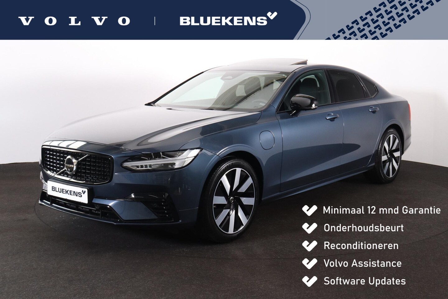 Volvo S90 - T8 AWD Plus Dark - Schuif/kanteldak - IntelliSafe Assist & Surround - 360º Camera - Harman - AutoWereld.nl