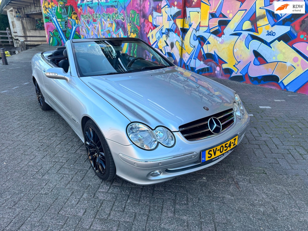 Mercedes-Benz CLK-klasse Cabrio - 200 K. Avantgarde geheel onderhouden auto rijd geheel als nieuw - AutoWereld.nl