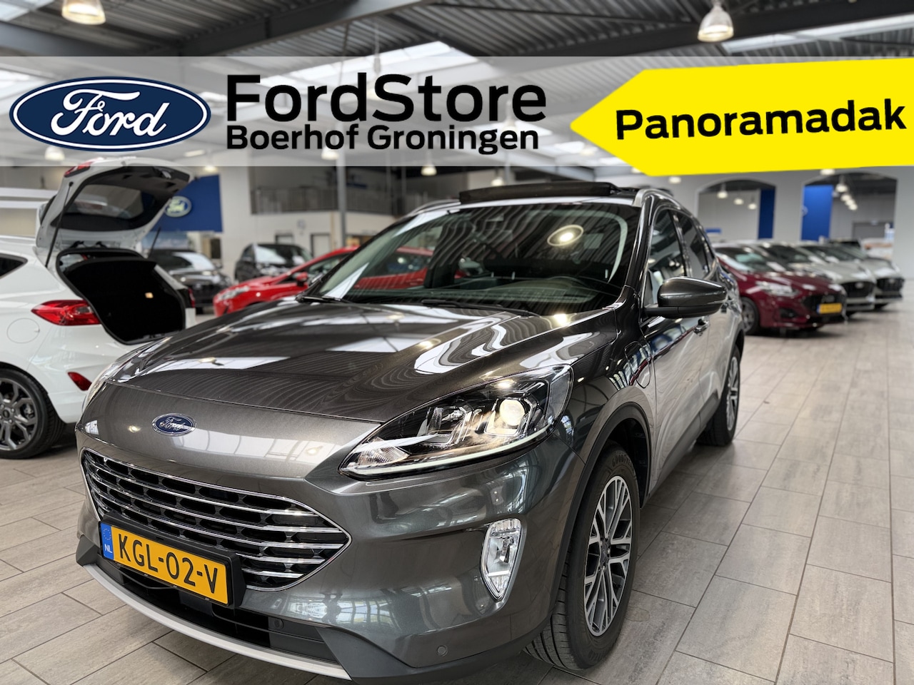 Ford Kuga - 2.5 PHEV 225pk Titanium | Dealer onderhouden | Pano | Cruise | Elektr. achterklep | Winter - AutoWereld.nl