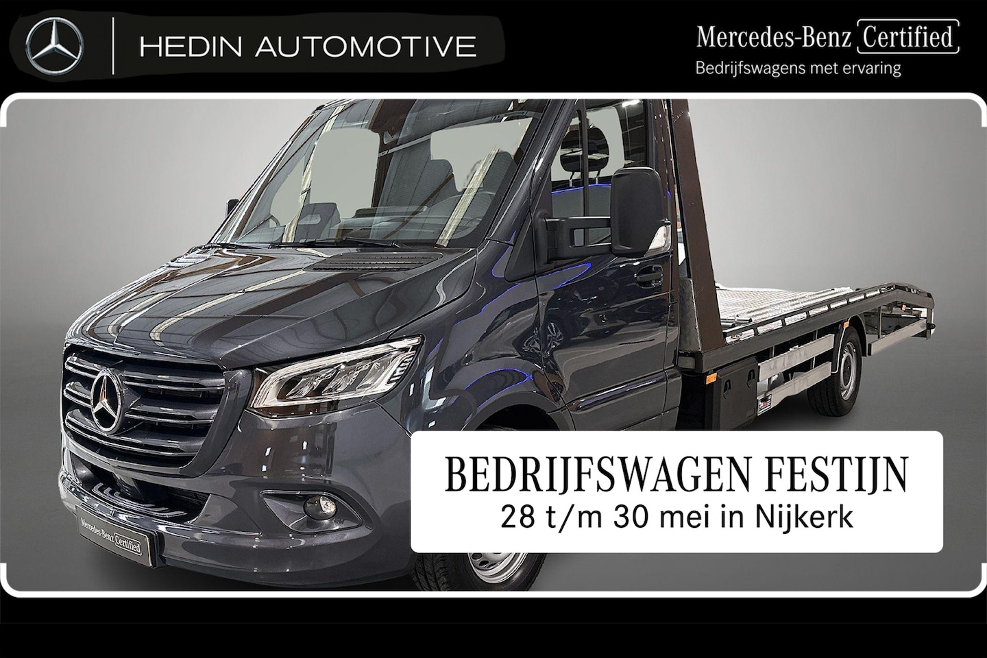Mercedes-Benz Sprinter - 319 Diesel L3 Automaat RWD Oprijwagen | Distronic+ | Trekhaak | LED | Airco - AutoWereld.nl