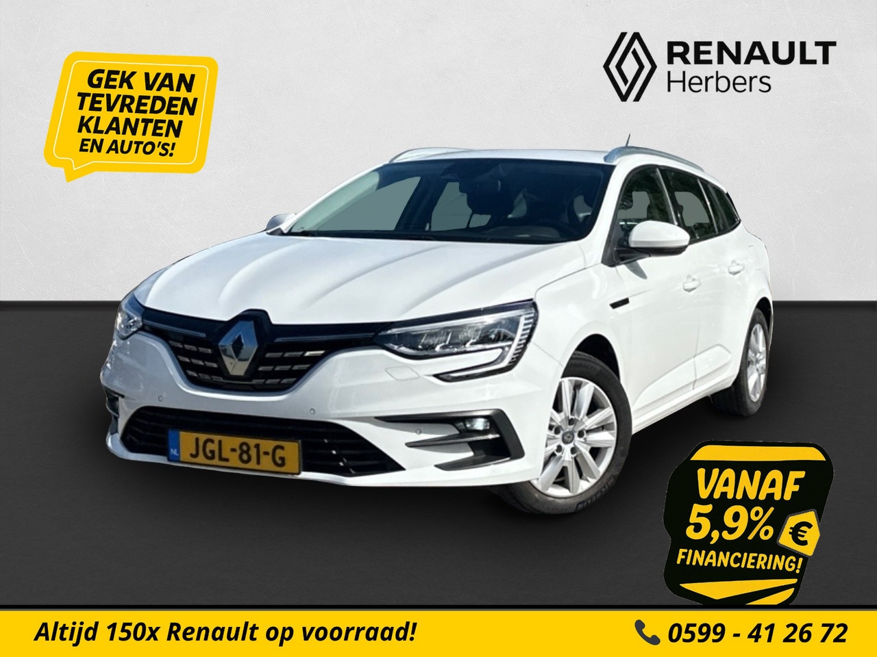 Renault Mégane E-Tech - Estate 1.6 Plug-In Hybrid 160 Business Zen AUTOMAAT / PDC V+A / NAVI / ECC - AutoWereld.nl