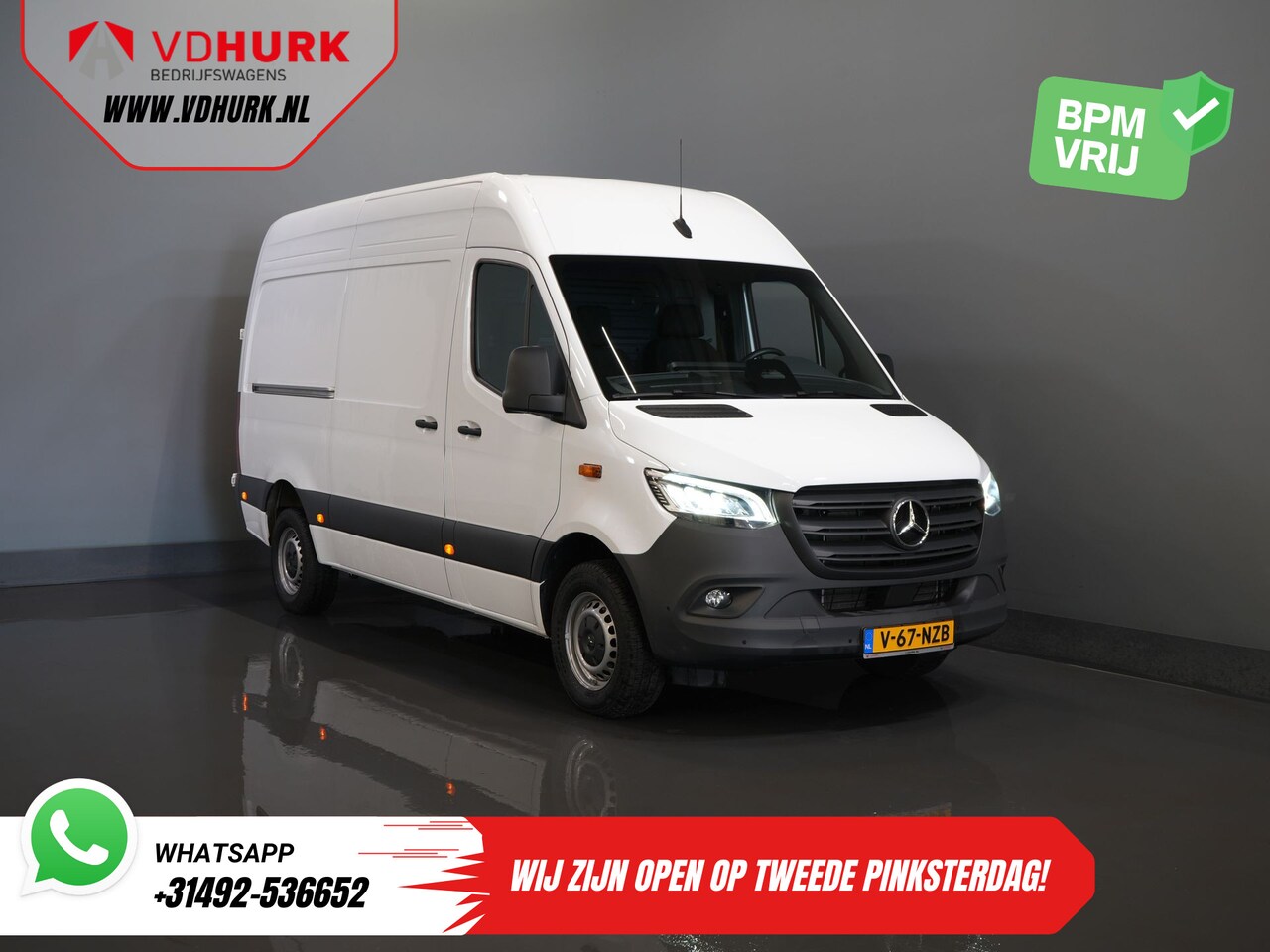 Mercedes-Benz Sprinter - 317 CDI Aut. L2H2 3.5t Trekverm./ LED/ Gev.Stoel/ 270 Gr.Deuren/ Stoelverw./ Navi/ Camera/ - AutoWereld.nl