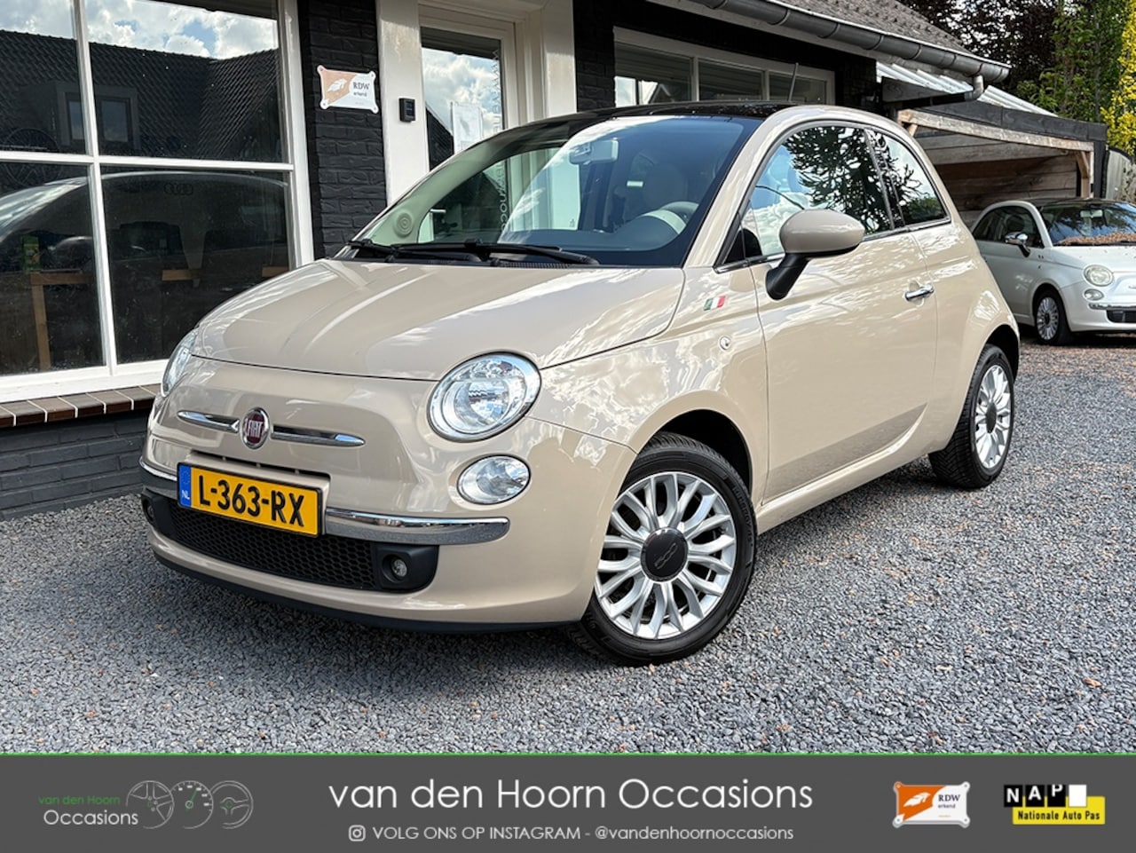 Fiat 500 - 1.2 CAPPUCCINO | PANODAK | NW APK | AIRCO | PARK.SENS - AutoWereld.nl