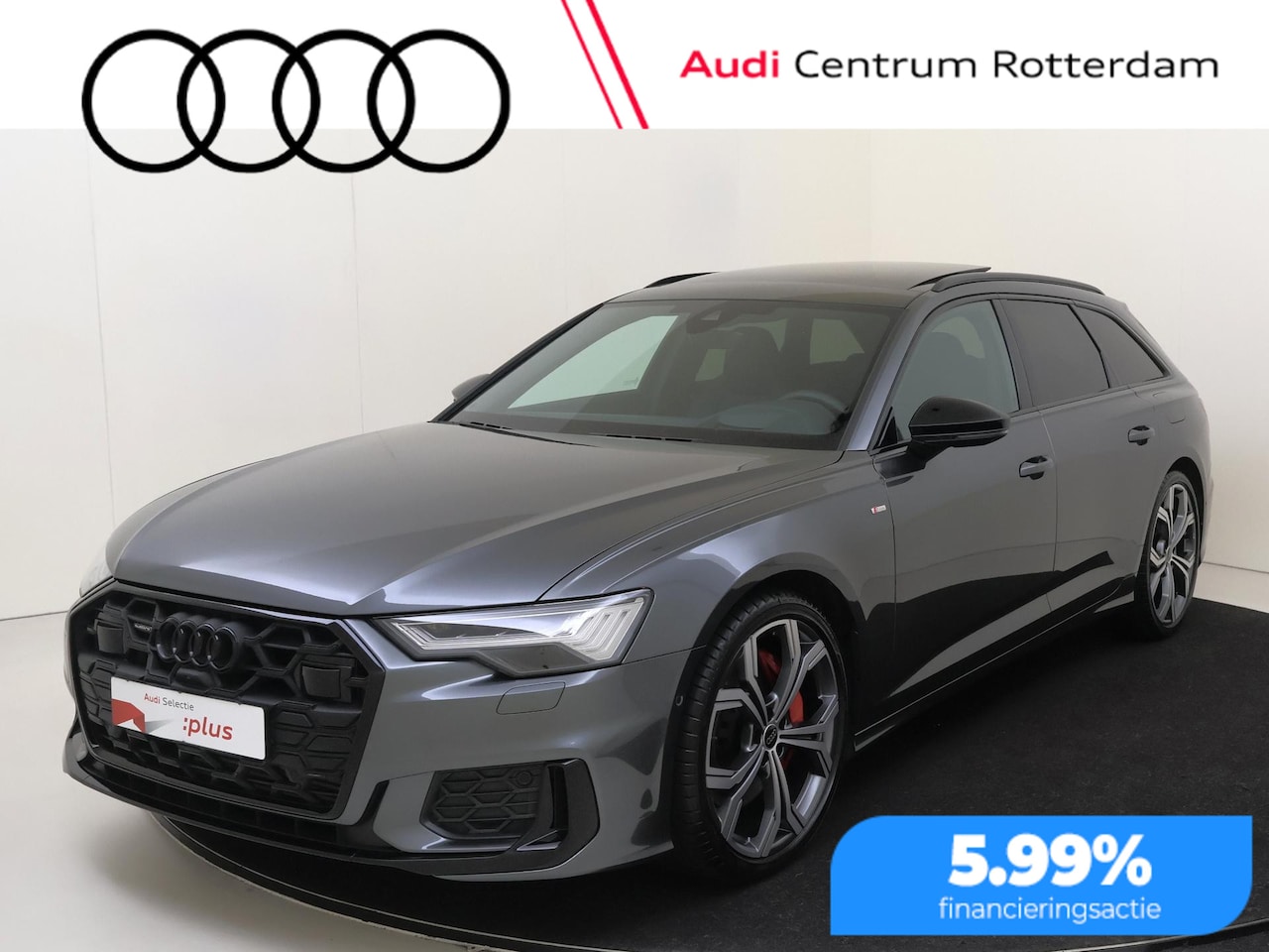 Audi A6 Avant - 55 TFSI e quattro S edition Competition | SoH 97% | Panoramadak | Trekhaak | Nachtzichtass - AutoWereld.nl