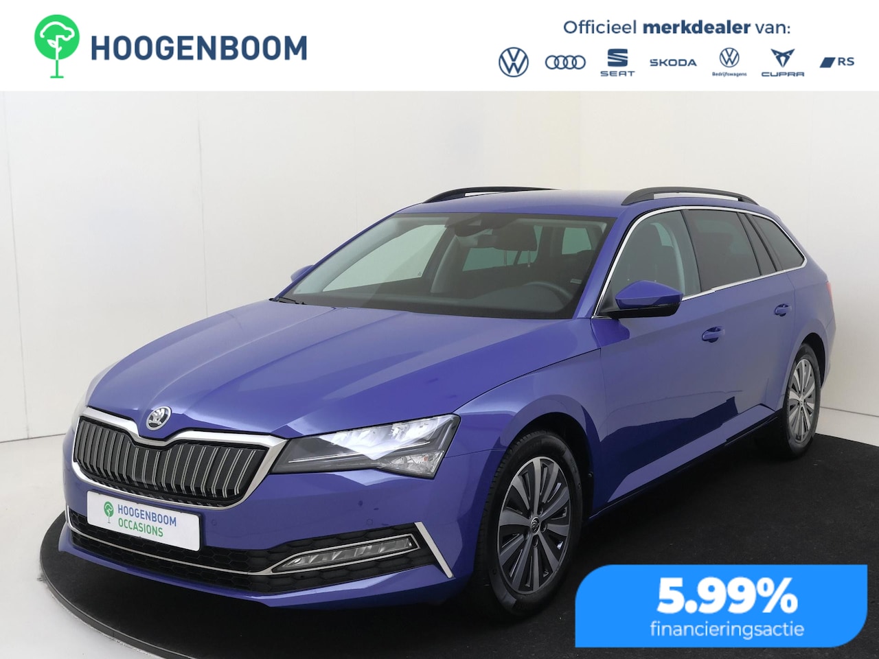 Skoda Superb Combi - 1.4 TSI iV Business Edition | SoH 100% | Adaptieve demping | Keyless | Navigatie | Achteru - AutoWereld.nl