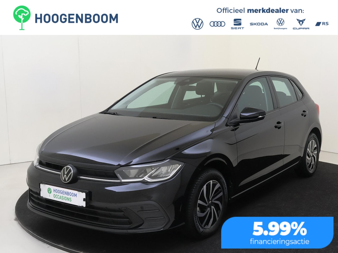 Volkswagen Polo - 1.0 TSI Life | Navigatie| Parkeersensoren | Adaptieve cruise control | Elektrisch inklapba - AutoWereld.nl