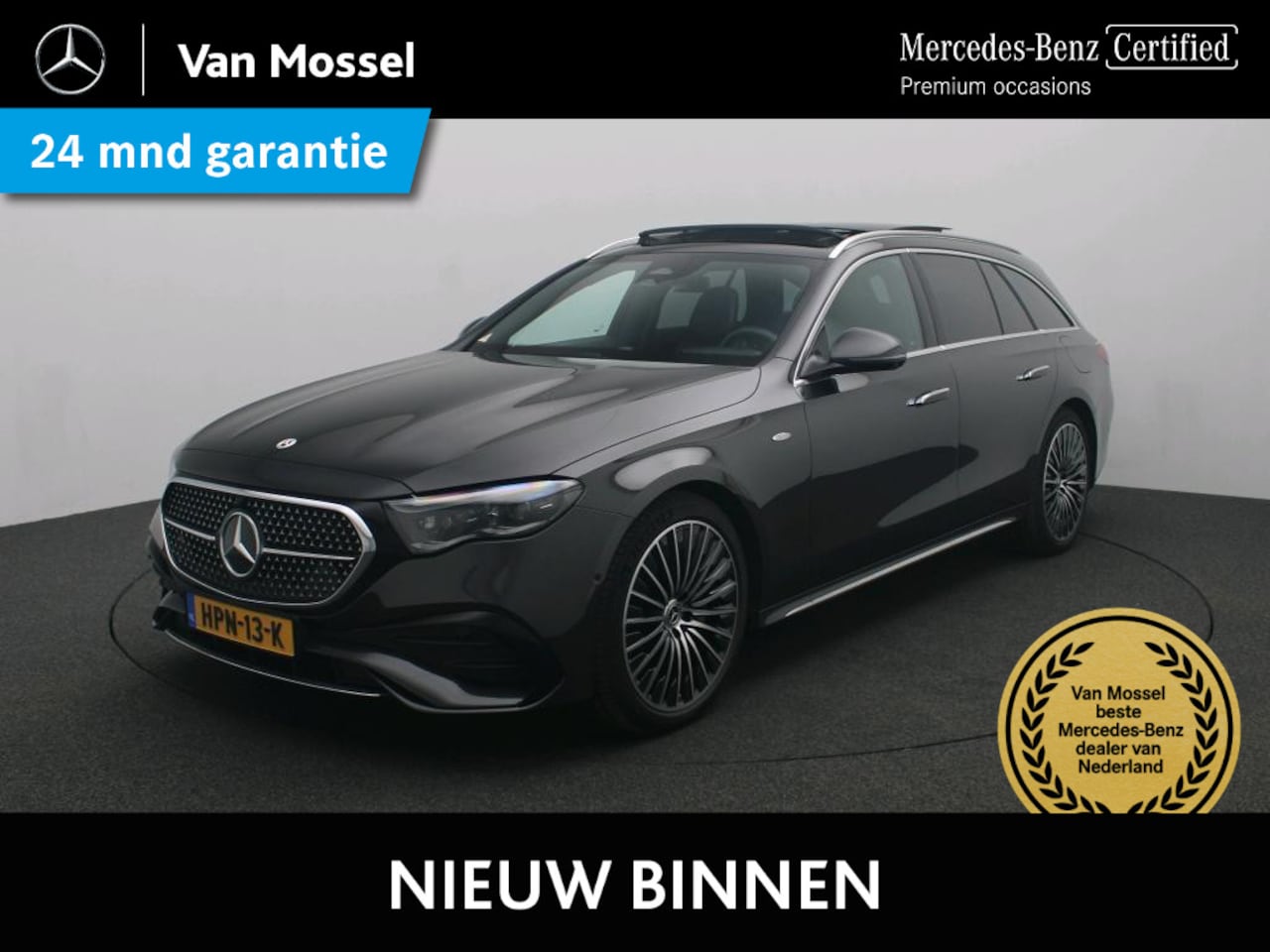 Mercedes-Benz E-klasse Estate - 300 e AMG Line Panoramadak / Stoel verwarming-verkoeling / 20' / Superscreen / Memory - AutoWereld.nl