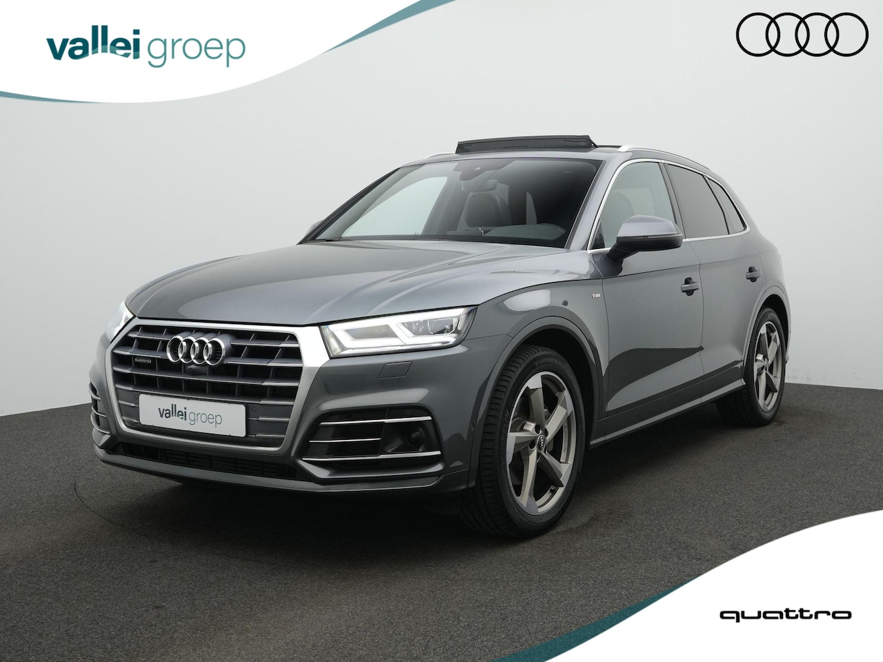 Audi Q5 - 2.0 TFSI 252 pk S-tronic Quattro S-Line | Panoramadak | Trekhaak | Luchtvering | Leder | M - AutoWereld.nl