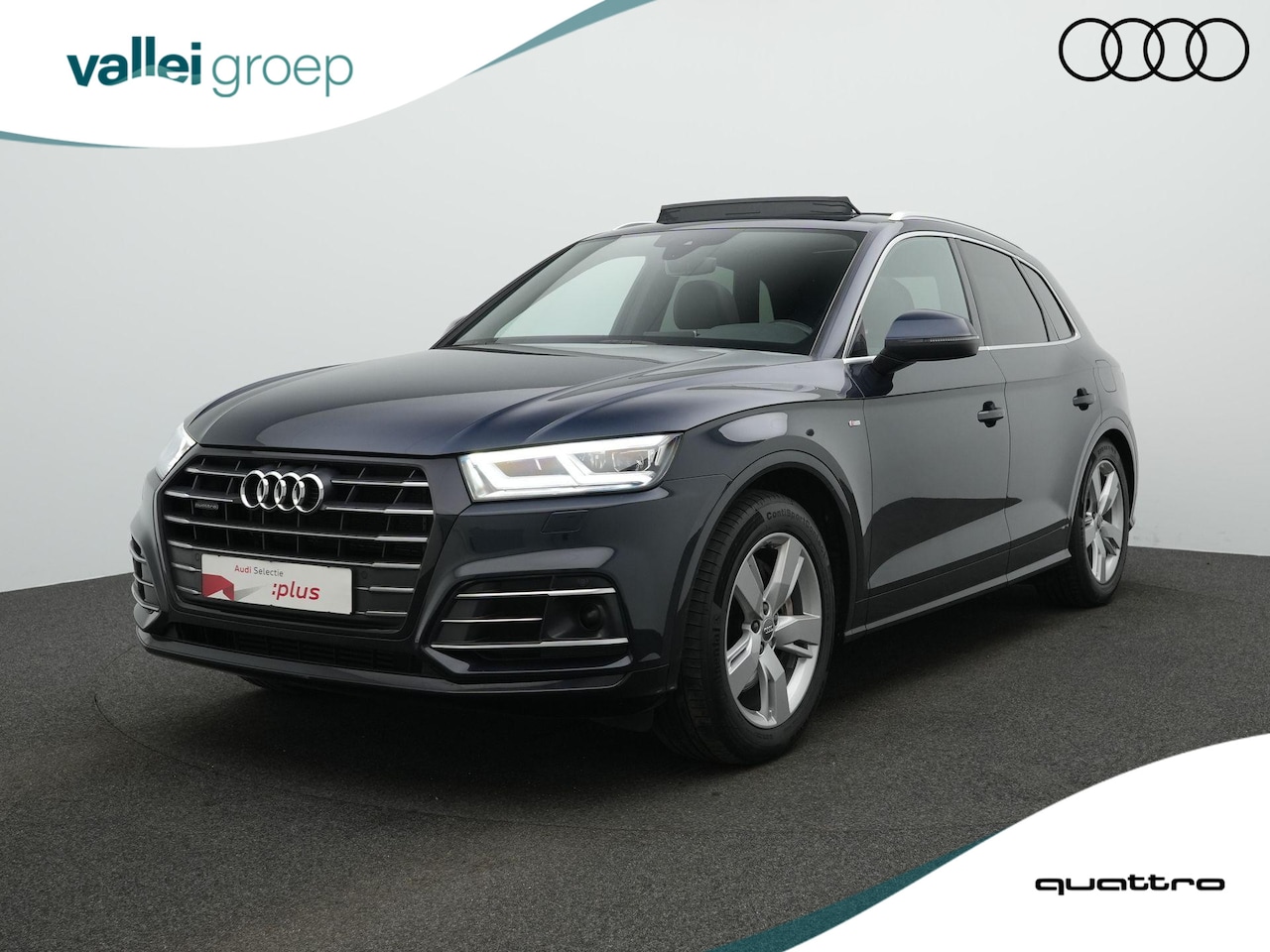 Audi Q5 - 55 TFSI e Quattro S-Line | Panoramadak | Trekhaak | Luchtvering | Twinleder | Elektrische - AutoWereld.nl