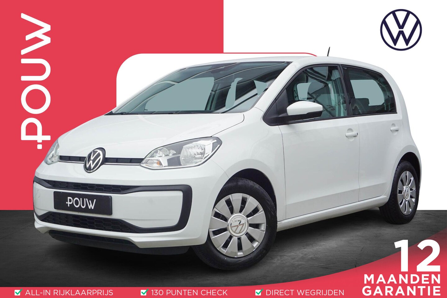 Volkswagen Up! - 1.0 65pk | Airco | Bluetooth - AutoWereld.nl