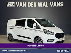 Ford Transit Custom - 2.0 TDCI 130pk L2H1 Dubbele Cabine Euro6 Airco | 6-Zits | Camera | Apple Carplay | Xenon |