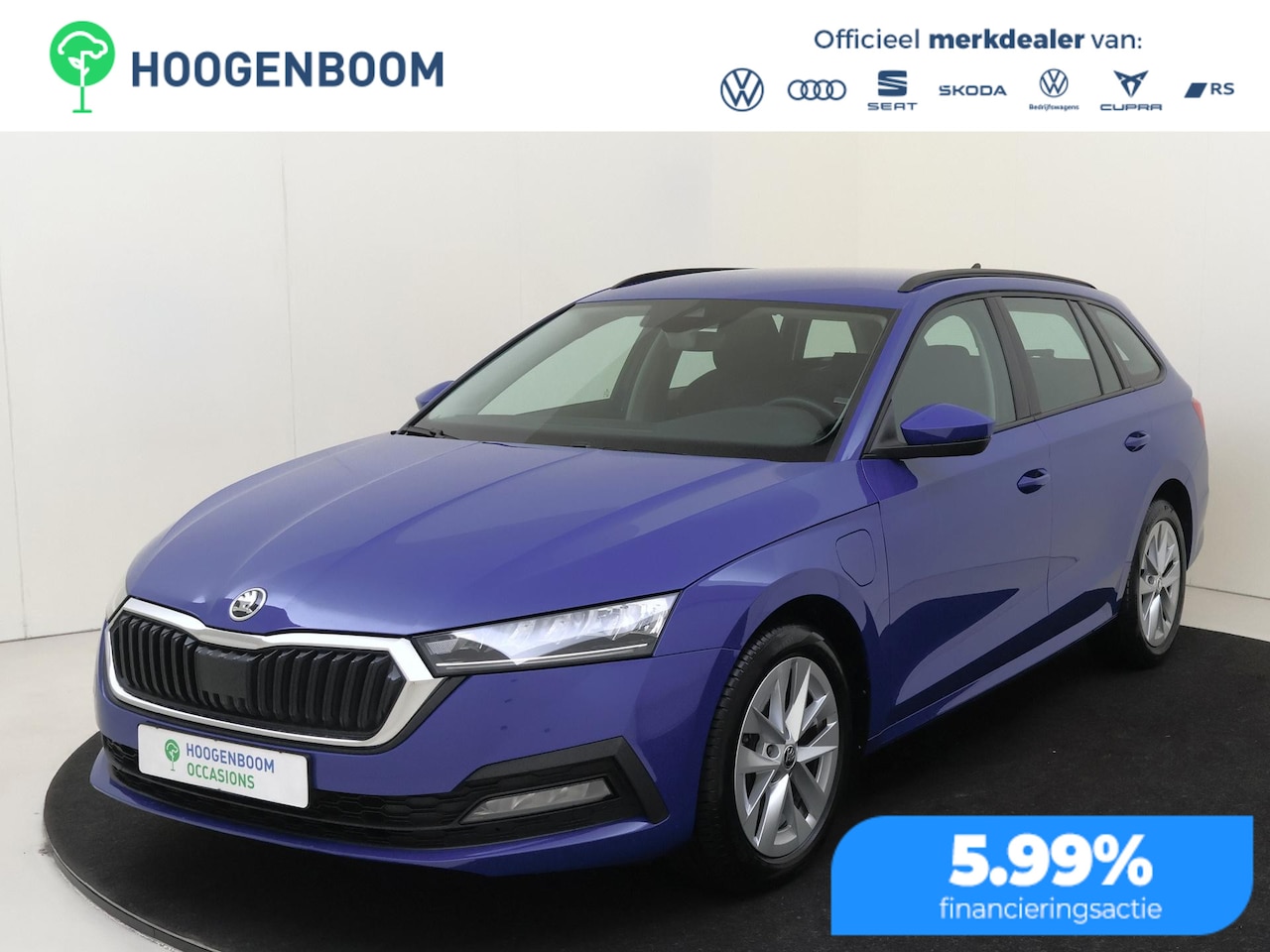 Skoda Octavia Combi - 1.4 TSI iV PHEV | SoH 100% | CarPlay | Cruise control | Lane- en frontassist | Elektrisch - AutoWereld.nl