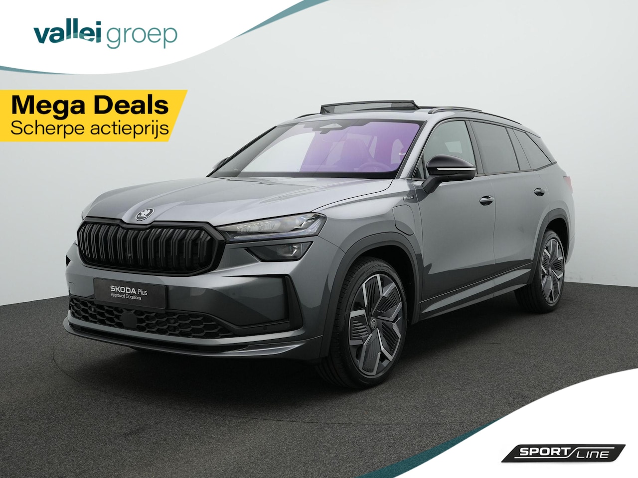 Skoda Kodiaq - 1.5 TSI 204 pk PHEV Sportline Business | Panoramadak | Geheugenstoelen | Matrix LED | Acht - AutoWereld.nl